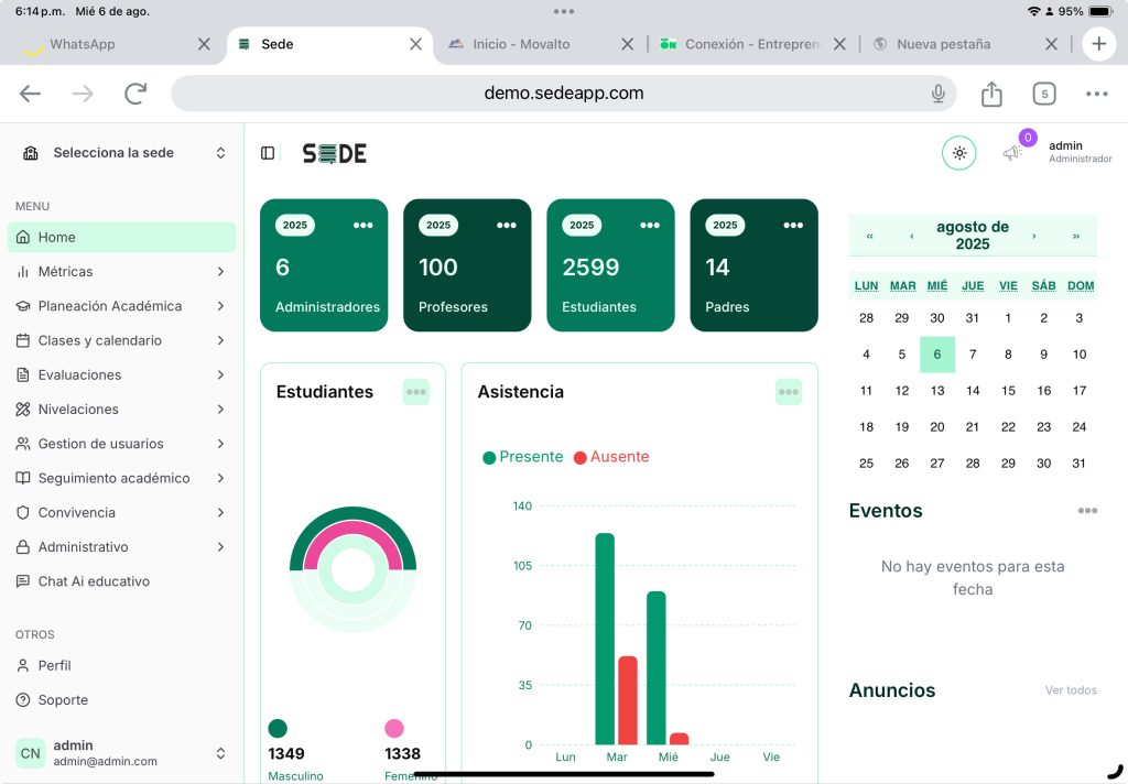 Plataforma educativa SEDE