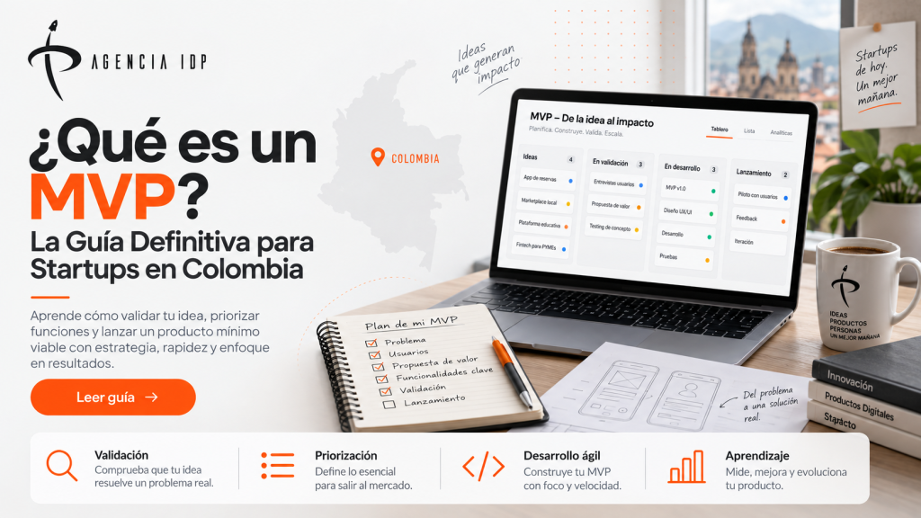 qué es un MVP startup Colombia